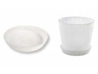 DO2 Podstawek pod doniczkę plastikowy 12 cm TRANSPARENTNA