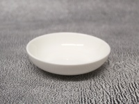 Podstawek, talerzyk ceramiczny 10,5x2,5 cm BIAŁY