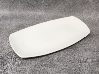Półmisek ceramiczny PROSTOKĄTNY 41x21x3 cm BIAŁY