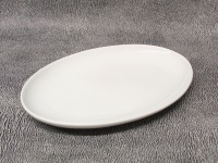 Półmisek ceramiczny OWALNY 30,5x20x3 cm BIAŁY