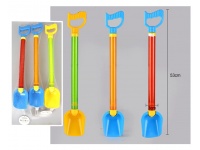 Pompka na wodę transparentna z łopatką do piaskownicy 53x3x9 cm MIX KOLOR