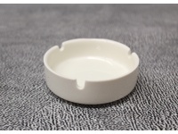 Popielniczka ceramiczna 9,5x3 cm BIAŁA