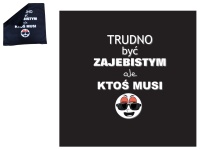 Poszewka na poduszkę TRUDNO BYĆ 40x40 cm CZARNA