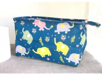 Pudełko dekoracyjne, porządkowe, wodoodporne SŁOŃ 35x24x23 cm GRANATOWE