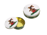 mp Puszka, pojemnik metalowy okrągły ZAJĄC 9,5x3 cm