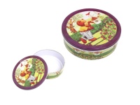 mp Puszka, pojemnik metalowy okrągły MIŚ 19,5x5,5 cm