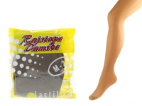 Rajstopy zwykłe ELASTIL BEŻ bez klina - rozm 2 (M)