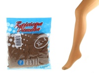 Rajstopy zwykłe ELASTIL BEŻ klin - rozm 4 (XL)