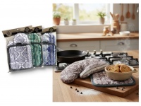 Rękawica kuchenna 25x15 cm + podkładka 17x16 cm WZOREK