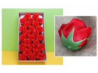 RÓŻE mydlane CZERWONE 5 cm opakowanie 25 szt