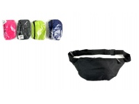 Saszetka, nerka na pasku 1 suwak 30x13 cm - mix kolor