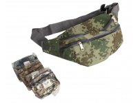 Saszetka, nerka na pasku torba 3 suwaki PIKSEL MIX 33x14x7 cm