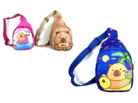 Saszetka, plecak na jedno ramię dla dzieci KAPIBARA 20x17 cm mix kolor
