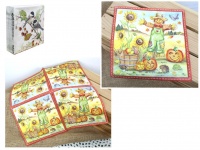 Serwetki papierowe 33x33 cm STRACH NA WRÓBLE - kpl 40 szt