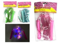 Skakanka świecąca LED 3 tryby świecenia FITNESS 250 cm - mix kolor