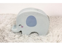 Skarbonka ceramiczna SŁOŃ 20,5x15 cm NIEBIESKI