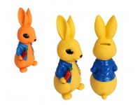 Skarbonka plastikowa KRÓLIK 22 cm MIX KOLOR