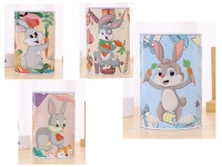 Skarbonka, puszka metalowa 16x12 cm WESOŁY ZAJĄCZEK