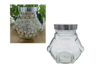 Słoik szklany 1750 ml z metalową pokrywką 17,5x10 cm - 1 szt