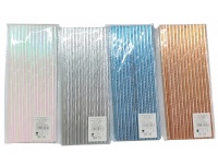 Słomki papierowe (zestaw 25 szt) mix kolorów