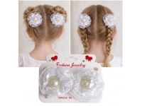  Spinka do włosów komunijna BIAŁA - kpl 2 szt 