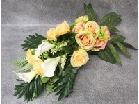 Stroik zalewany misa RÓŻE, KALIA żółto-kremowy (ok. 85 cm) ok. 1.6 kg 