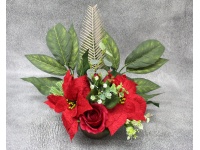 Stroik zalewany misa BOŻONARODZENIOWY Gwiazda Betlejemska z różą (ok. 45x35x35 cm) ok. 1,5 kg 