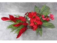 Stroik zalewany misa BOŻONARODZENIOWY Gwiazda Betlejemska, aksamitne liście, storczyk (ok. 60x45x25 cm) ok. 1,9 kg 