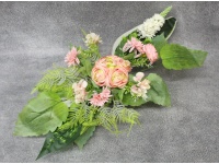 Stroik zalewany misa PIWONIE RÓŻOWE, róże, dalie, ostróżka (ok. 75x35x20 cm ) ok. 1,7 kg 