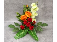 Stroik zalewany misa RÓŻE czerwono-pomarańczowy (ok. 65x45x45 cm) ok. 2,3 kg 