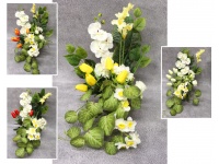 Stroik zalewany misa WIOSENNY tulipany, żonkile, storczyk MIX KOLOR (ok. 35x55x45 cm) ok. 1,9 kg 