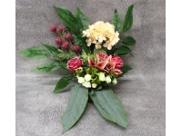 Stroik zalewany misa WIOSENNY różyczki, czosnek HORTENSJA KREMOWA (ok. 45x60x60 cm) ok. 1,9 kg 