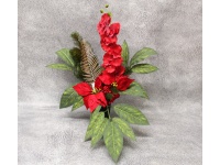 Stroik zalewany wazon BOŻONARODZENIOWY Gwiazda Betlejemska, storczyk (ok. 50x60x60 cm) ok. 1,4 kg 