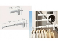 Suszarka do ubrań, bielizny balkonowa teleskopowa, przenośna, wieszak 12,5-30 cm