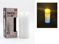 Świeca LED C704 z nieruchomym płomieniem SW RF (światło żółte) 12,5x5 cm  - 1 szt 