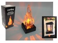 Świeca, znicz LED PŁOMIEŃ XL, żywy płomień z bateriami 15,x6,5 cm- 1 szt