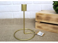 Świecznik metalowy 18x13 cm ZŁOTY