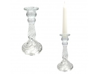 Świecznik szklany 20x10 cm