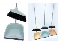Szczotka + szufelka na długim trzonku LENIUCH MIX KOLOR