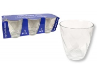 Szklanka fale 325 ml kpl. 3 szt 9,5x9x5,5 cm