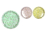 Taca kuchenna do serwowania metalowa KWIAT WIŚNI mix wzorów 32 cm