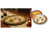 Talerz, półmisek ceramiczny ŚWIĄTECZNY 30x20,5 cm