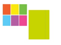 Teczka z gumką A5 FLUO MIX - 1 szt