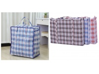 Torba gospodarcza, zakupowa tkanina wzór KRATA 45x40x25 cm