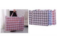 Torba gospodarcza, zakupowa tkanina wzór KRATA 50x50x15 cm