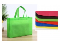 Torba materiałowa, ekologiczna JEDNOKOLOROWA 45x35x12 cm - MIX KOLOR