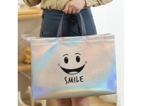 Torba na zakupy SMILE 45x33x12 cm HOLOGRAFICZNA