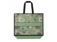 Torba na zakupy tworzywo KWIATY 42x32x10 cm MIX KOLOR