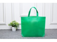 Torba na zakupy, zakupowa pozioma gładka ZIELONA 45x32x10 cm