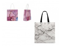 Torba zakupowa 31x30x10 cm - mix marmur